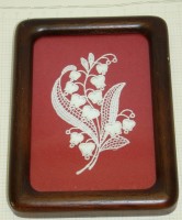 Плакетка кружево фламандское в рамке (W106)