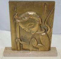 Барельеф на подставке Ангел винтажный (W180)