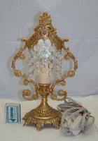 Лампа винтажная с хрустальными подвесками (Y047)