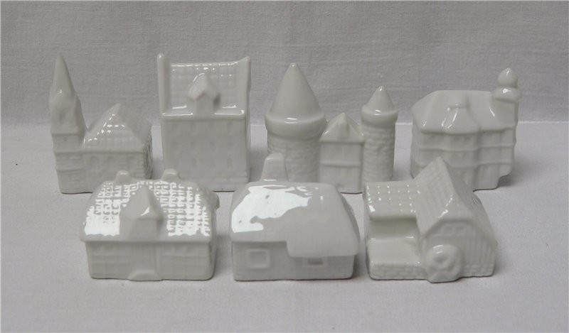 Домики фарфоровые 7шт. (S346)