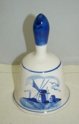 Delft Blue колокольчик фаянсовый винтажный (M079)