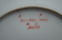 Тарелки старинные с монограммой 4 шт. (A750)