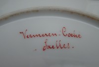 Тарелки старинные с монограммой 4 шт. (A750)