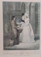 Винтажные репродукции старинных гравюр 2 шт. (B048)