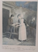 Винтажные репродукции старинных гравюр 2 шт. (B048)