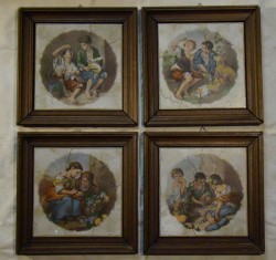 Бартоломе Мурильо керамические плитки с репродукциями 4 шт. (X625)