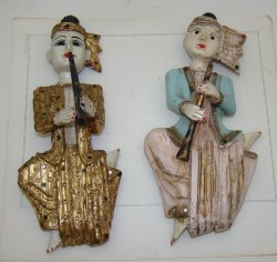 Фигурки винтажные настенные украшения Музыканты (Y628)