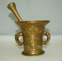 Ступка с пестиком винтажная (M273)