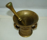 Ступка с пестиком винтажная (M273)