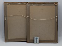 Винтажные репродукции старинных гравюр 2 шт. (B049)