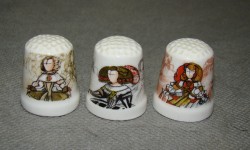 Наперстки коллекционные фарфоровые 3 шт. (Y727)