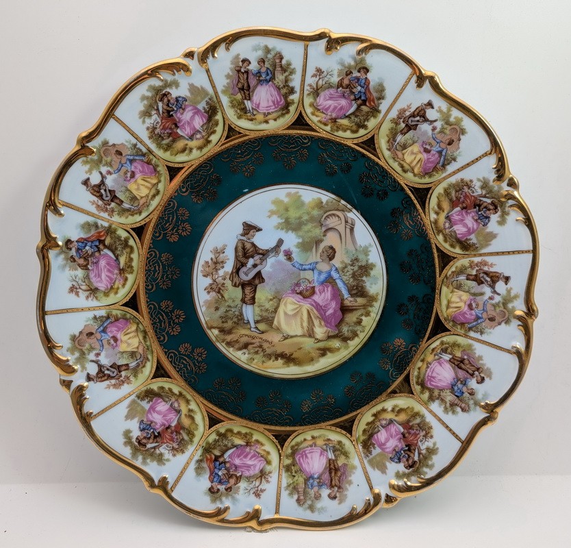 DW Porzellan Karlsbader блюдо винтажное (A951)