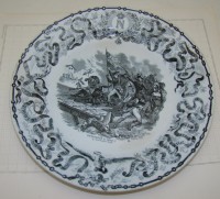 Наполеон тарелка коллекционная старинная Keramos Boch Freres (Y205)