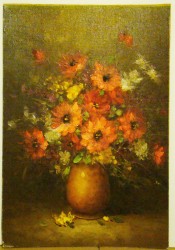 Картина большая винтажная Цветы (Y433)