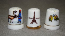 Наперстки коллекционные фарфоровые 3 шт. (Y728)