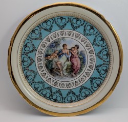 Gloria винтажное блюдо с античной сценой (A952)