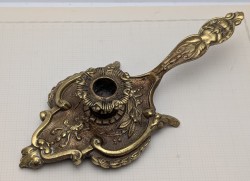 Подсвечник бронзовый старинный (B051)