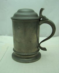 Кружка пивная оловянная с крышкой (U957)
