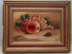 Картина винтажная натюрморт Фрукты (X628)