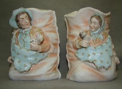 Подставки вазочки фарфоровые винтажные пара (Y206)