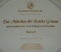 Franklin Porcelain тарелка коллекционная винтажная (M083)