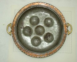 Блюдо старинное, миска для запекания (P182)