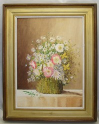 Картина винтажная натюрморт Полевые цветы (Y435)