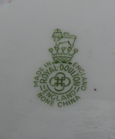 Royal Doulton подсвечник фарфоровый винтажный Цветы (M668)