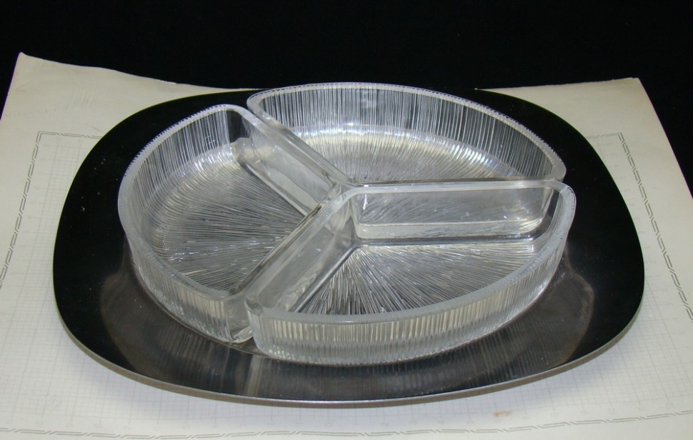 WMF менажница из трех розеток на подносе (W238)