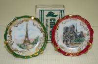 Limoges миниатюры тарелочки Париж (X705)