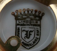 Limoges миниатюры тарелочки Париж (X705)