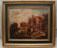 Картины - репродукции винтажные Мельницы 2 шт. (M181)