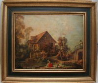 Картины - репродукции винтажные Мельницы 2 шт. (M181)