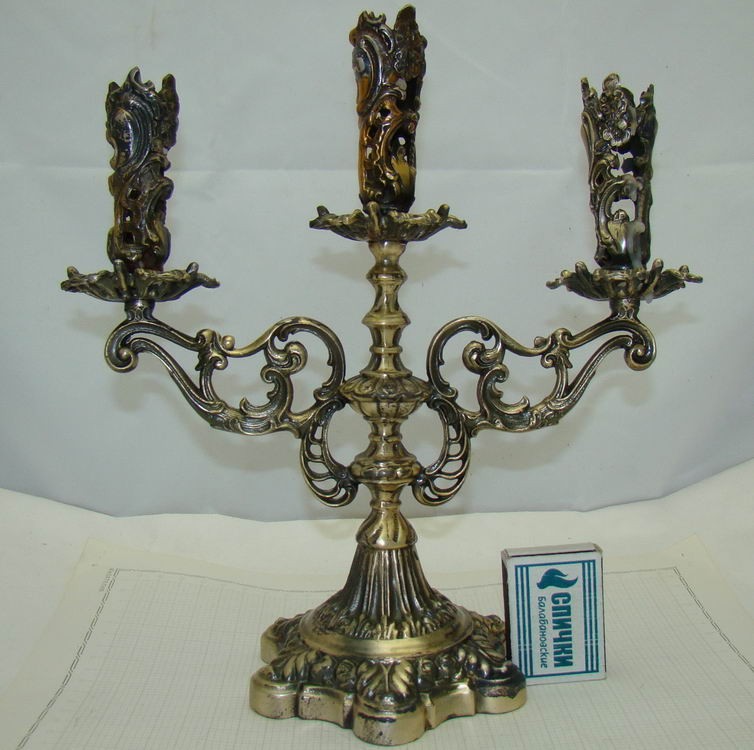 Канделябр подсвечник трехрожковый (R786)