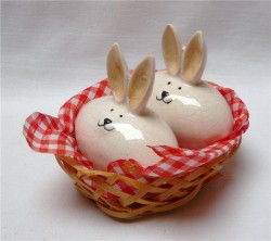 Солонка и перечница "Братья кролики" (J387)