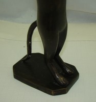 Фигурка статуэтка Кот с лотком подставкой подсвечником (X544)