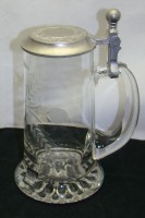 Кружка пивная винтажная Mahou с трещиной (M182)