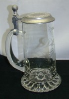 Кружка пивная винтажная Mahou с трещиной (M182)