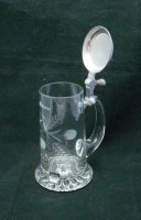 Кружка пивная винтажная Mahou с трещиной (M182)