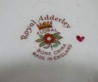 Royal Adderley подсвечник фарфоровый винтажный Цветы (M670)
