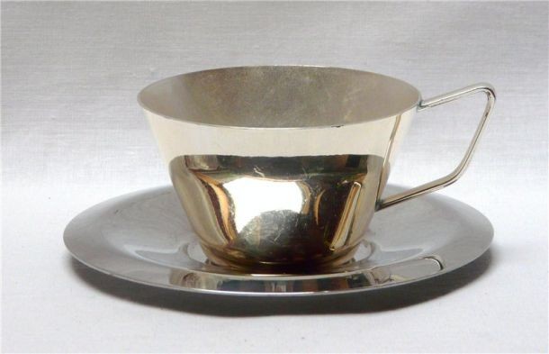 Чашка кофейная и блюдце  (H459)