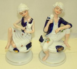 Фигурки статуэтки фарфоровые пара (X353)