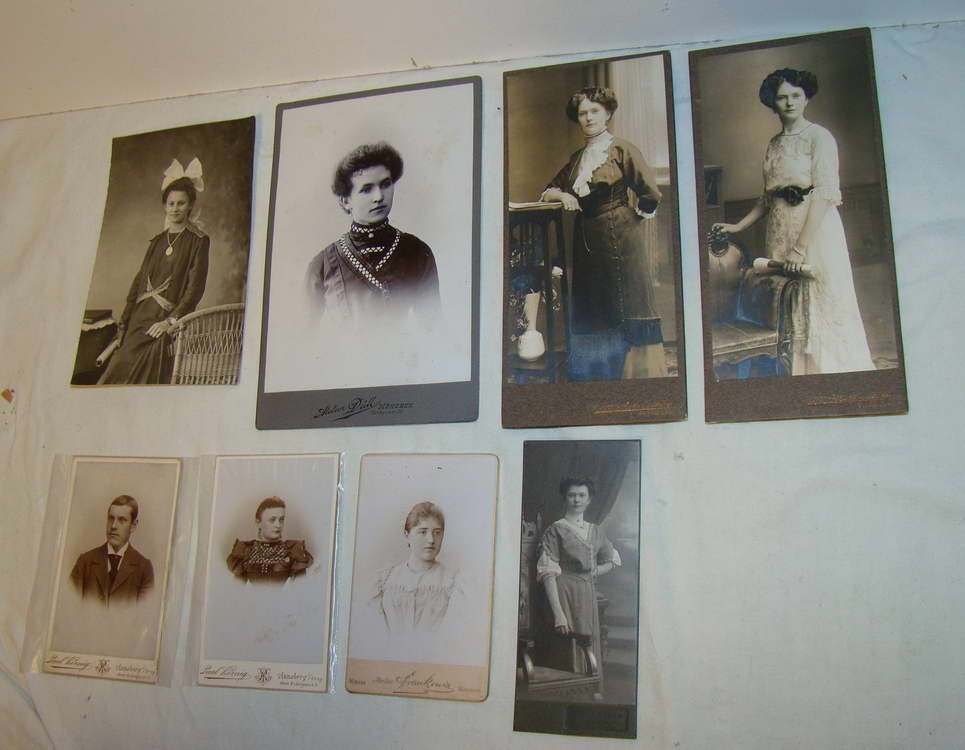 Старинные профессиональные фотографии 8шт. (E627)