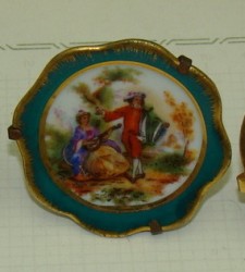 Limoges тарелочка миниатюра (X594a)