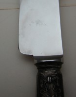 Набор старинный для мяса нож и вилка с зажимом (Y537)