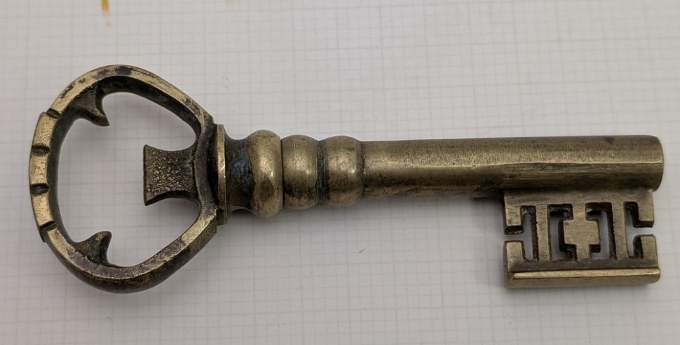 Штопор - открывалка Ключ винтажная бронза (A958)