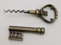 Штопор - открывалка Ключ винтажная бронза (A958)