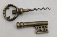 Штопор - открывалка Ключ винтажная бронза (A958)