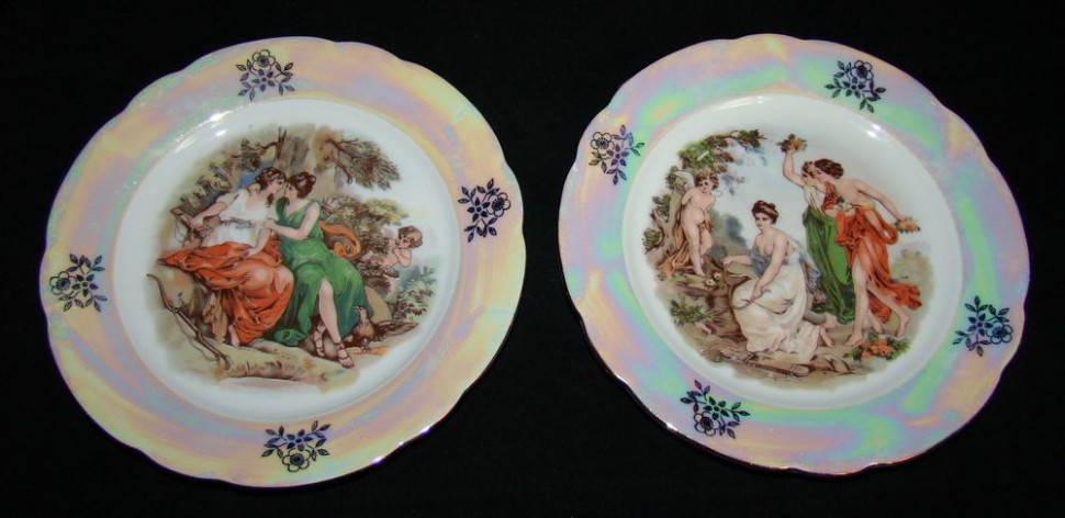 Тарелки из сервиза "Мадонна" 2шт. (U787)