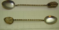 Ложечки миниатюрные старинные 2шт. (W190)